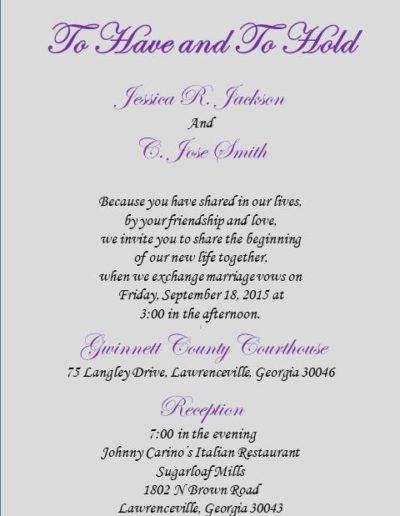 Wedding Invitation